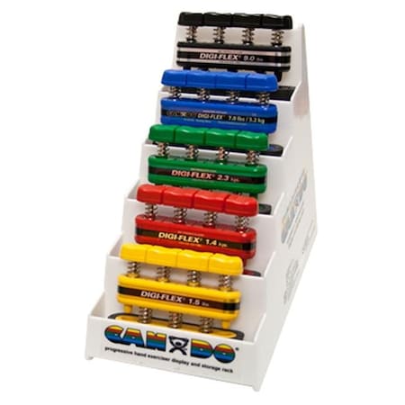 Fabrication Enterprises Fabrication Enterprises 10-0746 Cando Digi-Flex Hand Exerciser - Set Of 5 10-0746